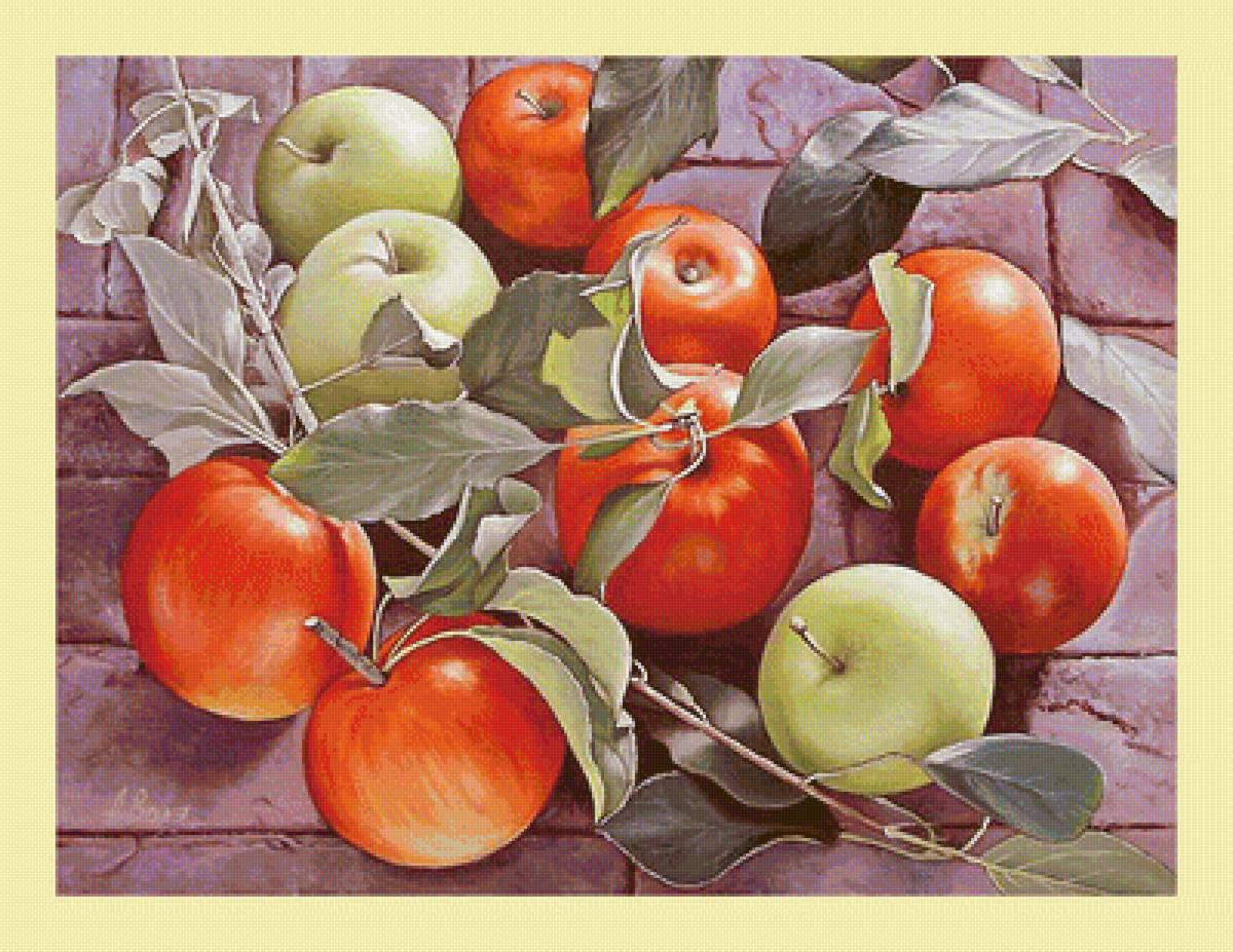 Серия "Фруктовая". Яблоки - фрукты, яблоки - предпросмотр