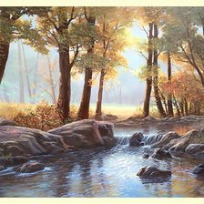 Схема вышивки «Пейзаж.»