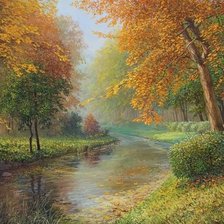 Схема вышивки «пейзаж»