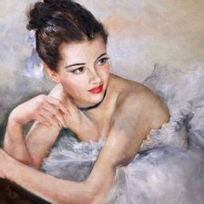 Схема вышивки «Балерина»