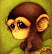 Схема вышивки «бибизянка»