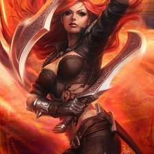 Схема вышивки «Девушка»