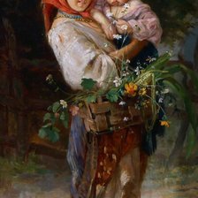 Схема вышивки «девочка»