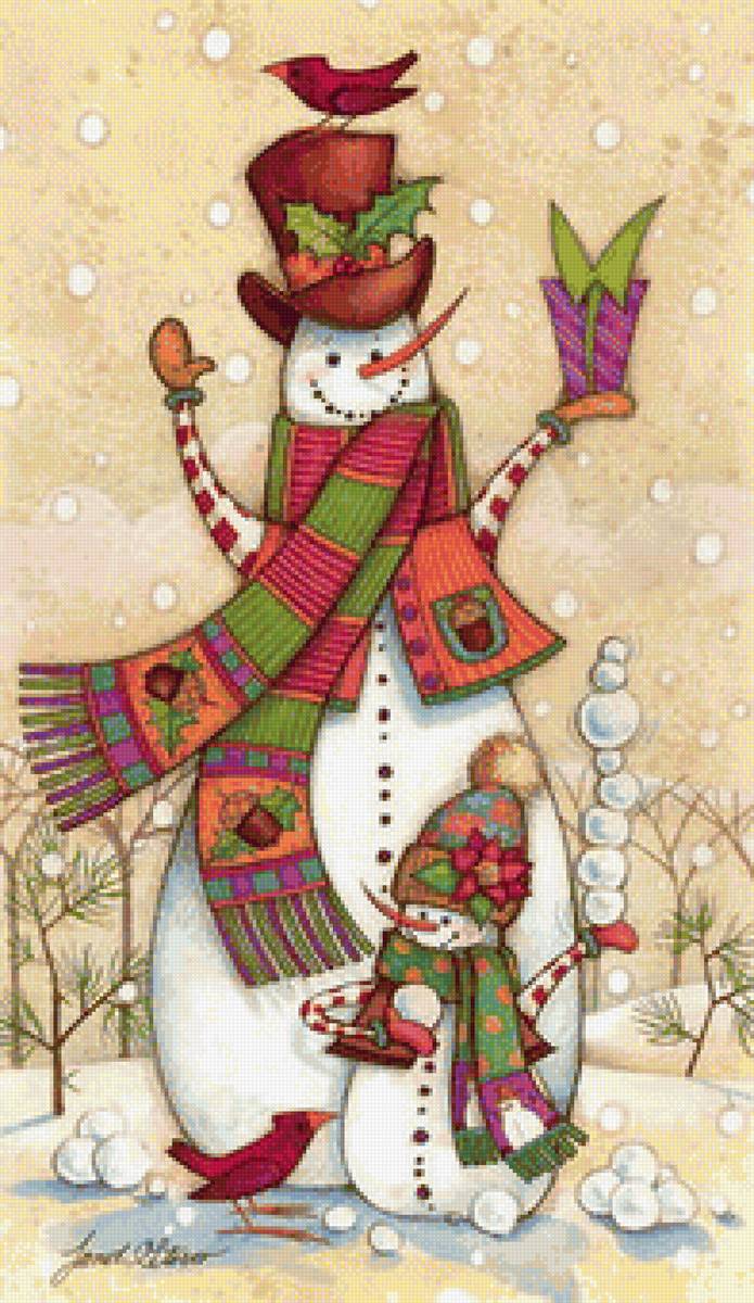 Снеговики - предпросмотр