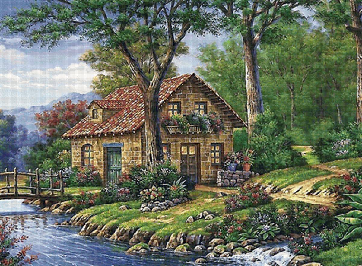 Домик в лесу - предпросмотр