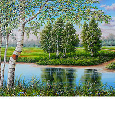 Схема вышивки «Пейзаж»