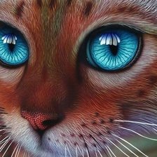 Схема вышивки «котик»