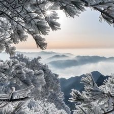 Схема вышивки «пейзаж»