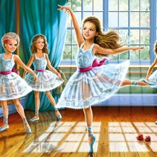 Схема вышивки «балет»