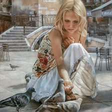 Схема вышивки «Venetian Doves.»