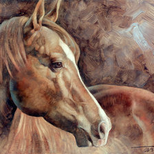 Схема вышивки «Horse Head.»