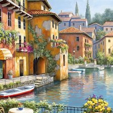 Схема вышивки «пейзаж»