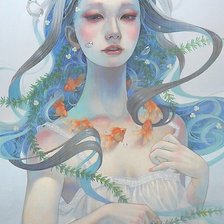 Схема вышивки «Девушки Азии»