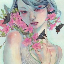 Схема вышивки «Девушки Азии»