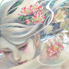 Схема вышивки «Девушки Азии»