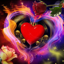 Схема вышивки «Сердце»