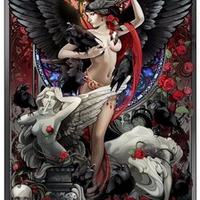 Схема вышивки «Королева воронов»