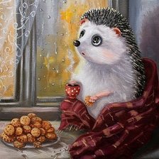 Схема вышивки «Ёжик»