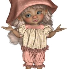 Схема вышивки «РОЗОВАЯ ШЛЯПА»