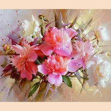 Схема вышивки «Розы.»