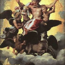 Схема вышивки «Видение Иезекииля, Рафаэль де Санти»