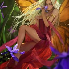 Схема вышивки «Фея цветов»