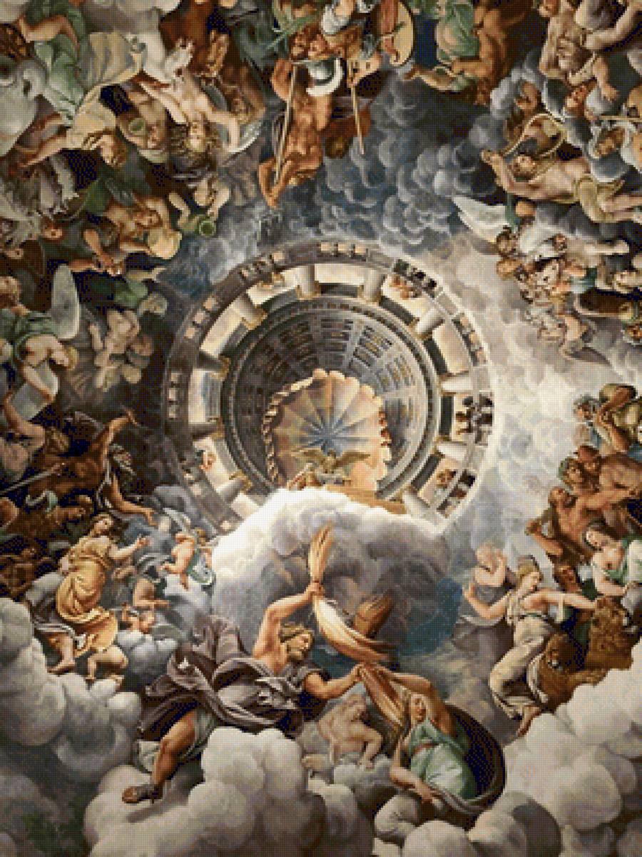 Зал гигантов Джулио Романо - картины, религия - предпросмотр