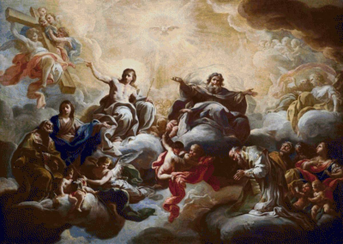 Коррадо Джакуинто.Богородица представляет Святого Николая Святой - картины, религия - предпросмотр