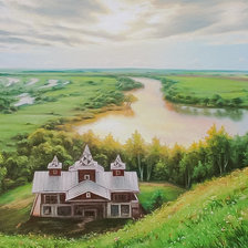 Схема вышивки «Ishim River.»