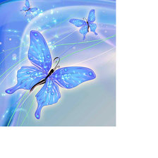 Схема вышивки «хрустальные бабочки»