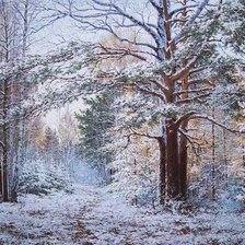 Схема вышивки «пейзаж»