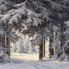 Схема вышивки «пейзаж»