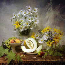 Схема вышивки «ромашки»