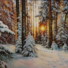 Схема вышивки «пейзаж»