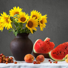 Схема вышивки «соняшник»