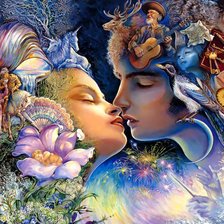 Схема вышивки «Поцелуй»