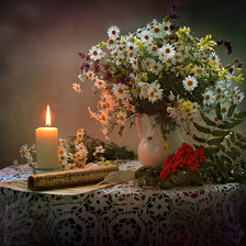 Схема вышивки «ромашки»