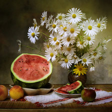 Схема вышивки «ромашки»