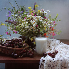 Схема вышивки «цветы»