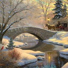 Схема вышивки «пейзаж»