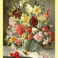 Схема вышивки «Букет.»