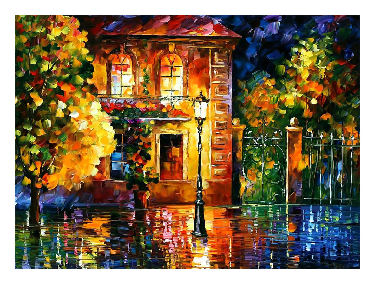 Пейзаж. Афремов - живопись, пейзаж - оригинал