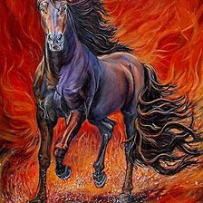 Схема вышивки «конь-огонь»