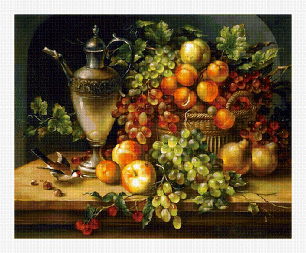 Натюрморт. - натюрморт, фрукты, живопись - предпросмотр