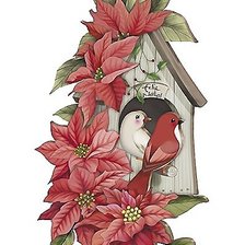 Схема вышивки «птички»