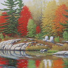 Схема вышивки «Пейзаж.»