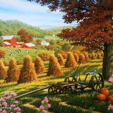 Схема вышивки «Сельский мотив»