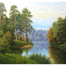 Схема вышивки «Пейзаж.»