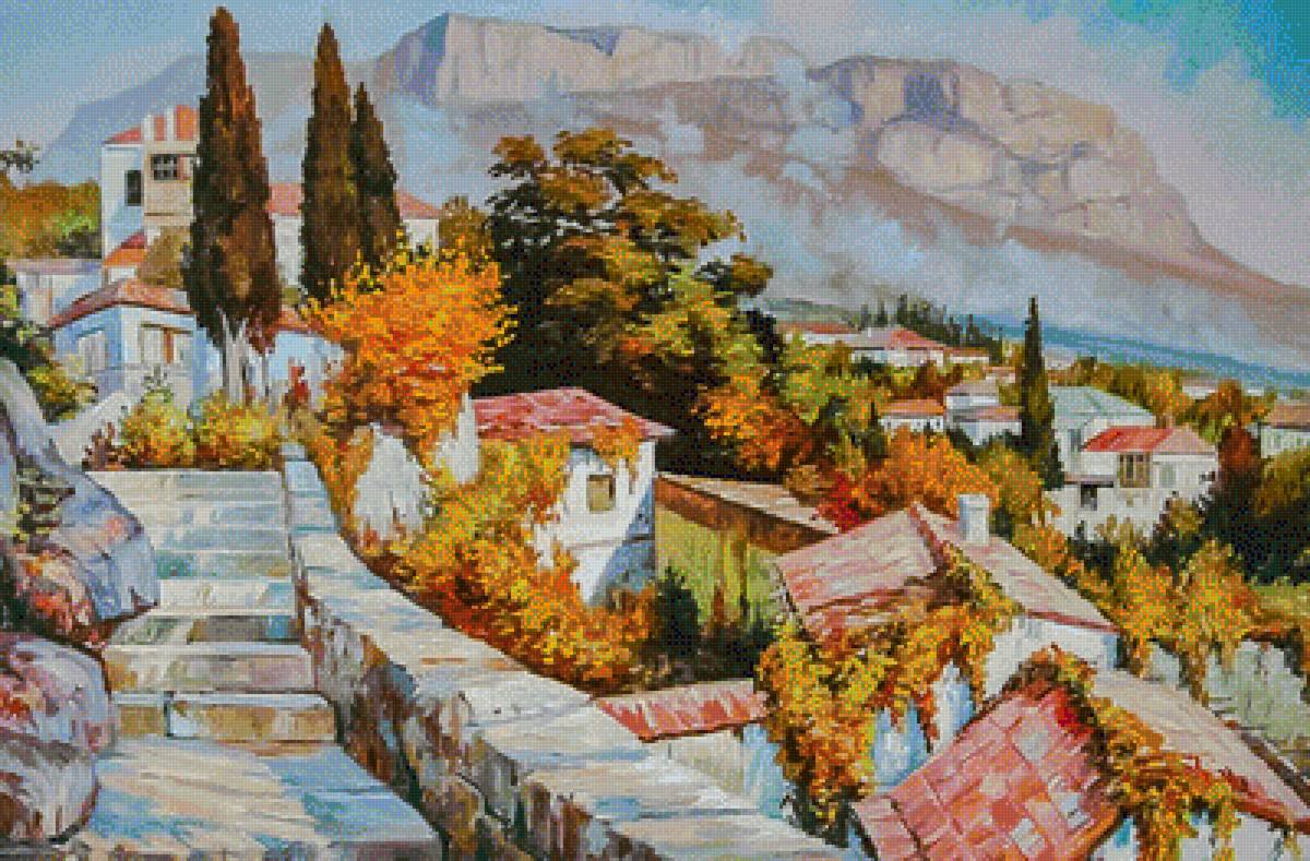 Autumn on the South Bank. - seascapes.scenarys. - предпросмотр