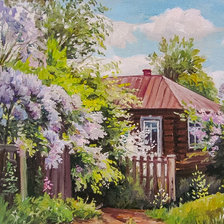 Схема вышивки «Drowning in Lilacs.»